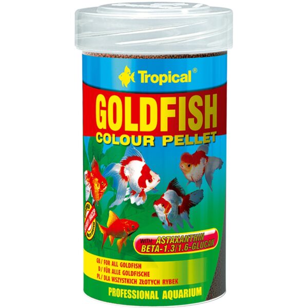 خریدغذای ماهی تروپیکال مدل Goldfish Colour Pelet وزن 90گرم