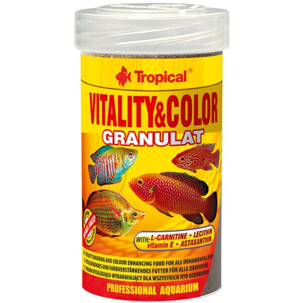 خریدغذای ماهی تروپیکال مدل Vitality Color Granulat وزن 55 گرم