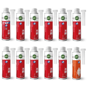 خریداکتان بوستر 3 پوینت و تمیزکننده سیستم سوخت رسانی پلاس و کاتالیزورشوی گات مدل FULL حجم 300 میلی لیتر بسته 12 عددی
