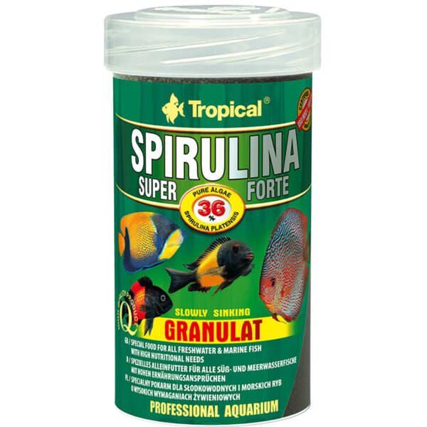 خریدغذای ماهی تروپیکال مدل Super Spirulina Forte Granulat وزن 60 گرم