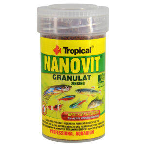 خریدغذای ماهی تروپیکال مدل Nanovit Granulat اسپیرولینا وزن 65 گرم