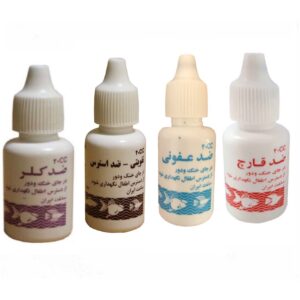 خریدپک آماده سازی آکواریوم مدل ماهیان زینتی پارسیس حجم 80 میلی لیتر مجموعه 4 عددی