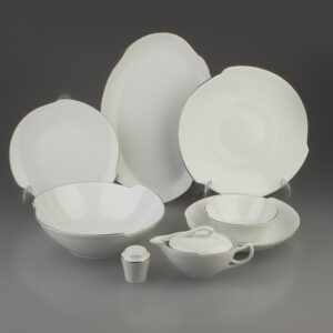 خریدسرویس غذا خوری 30 پارچه شرکت صنایع چینی تقدیس مدل خط طلا