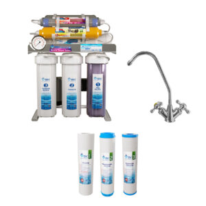 خریددستگاه تصفیه کننده آب اس اس وی مدل SuperSpring 2W X1000 به همراه شیر تصفیه آب و فیلتر تصفیه آب بسته 3 عددی