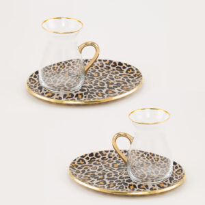 خریدسرویس چای خوری 4 پارچه گلور مدل leopard