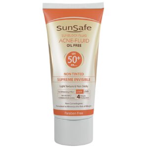 خریدکرم ضد آفتاب سان سیف سری Acne Fluid مدل Supreme Invisible حجم ۵۰ میلی لیتر