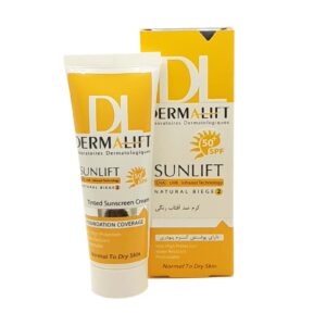 خریدکرم ضد آفتاب درمالیفت مدل SPF50 پوست خشک 2 حجم 40 میلی لیتر