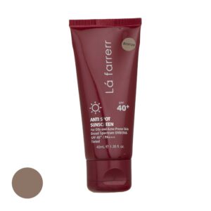 خریدکرم ضد آفتاب رنگی لافارر SPF40 مدل Acne-Prone Bronze مناسب پوست های چرب حجم 40 میلی لیتر
