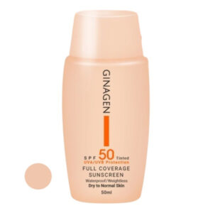 خریدکرم ضد آفتاب رنگی ژیناژن مدل SPF 50 مناسب انواع پوست حجم 50 میلی لیتر