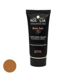 خریدکرم ضد آفتاب رنگی رزالیا SPF 50 مدل 2 ‌مناسب پوست‌های چرب و مختلط حجم 40 میلی‌ لیتر