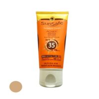 خریدکرم ضد آفتاب و آنتی آکنه رنگی سان سیف مدل SPF35 مناسب پوست های چرب حجم 50 میلی لیتر