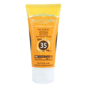 خریدکرم ضد آفتاب سان سیف مدل SPF 35 رنگی فاقد چربی حجم 50 میلی لیتر