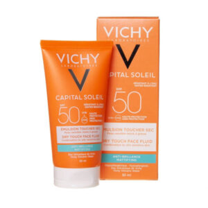 خریدفلوئید ضد آفتاب بی رنگ ویشی SPF50 مدل مات مناسب پوست های چرب و مختلط حجم 50 میلی لیتر