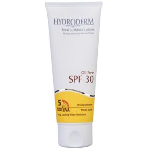 خریدلوسیون ضد آفتاب هیدرودرم سری فاقد چربی SPF30 حجم 75 میلی لیتر