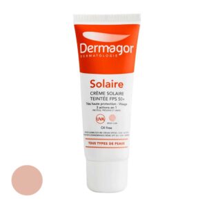 خریدکرم ضد آفتاب رنگی درماگور SPF50 مدل 3 در 1 مناسب پوست های مختلط حجم 40 میلی لیتر