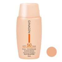 خریدکرم ضد آفتاب رنگی ژیناژن مدل SPF50-03 مناسب پوست های معمولی و خشک حجم 50 میلی لیتر