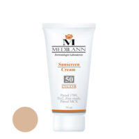 خریدکرم ضد آفتاب رنگی مدیلن SPF50 مناسب پوست های خشک حجم 50 میلی لیتر