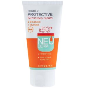 خریدکرم ضد آفتاب نئودرم مدل Highly Protective Invisible SPF50 حجم 50 میلی لیتر