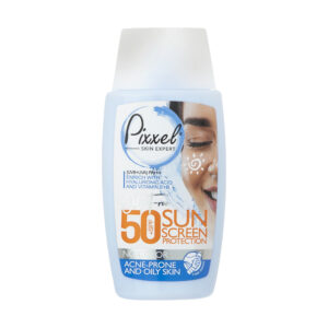 خریدکرم ضد آفتاب بی رنگ پیکسل SPF50 مدل Oily Acne-Prone Skin مناسب پوست های چرب حجم 50 میلی لیتر