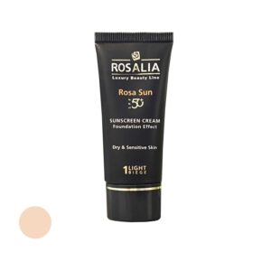 خریدکرم ضد آفتاب رنگی رزالیا SPF50 مدل D-S Skin_LB مناسب پوست های خشک و حساس حجم 40 میلی لیتر