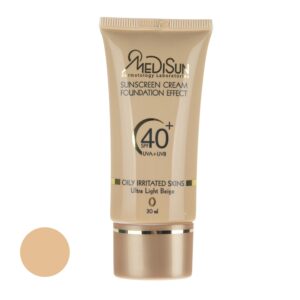 خریدکرم ضد آفتاب رنگی مدیسان مدل Ultra Light Beige SPF 40 مناسب پوست های چرب حجم 30 میلی لیتر