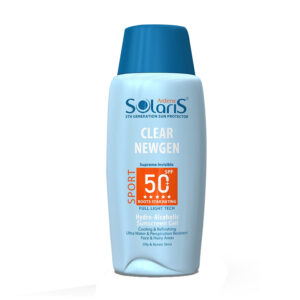 خریدژل ضد آفتاب بی رنگ آردن سولاریس SPF50 مدل Clear Newgen مناسب پوست های چرب حجم 100 میلی لیتر