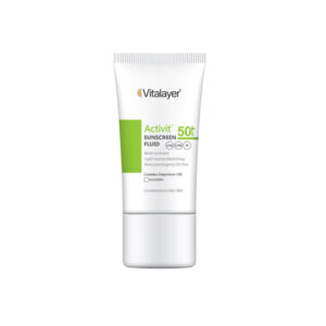 خرید فلوئید ضدآفتاب بی رنگ ویتالیر SPF 50 مدل Activit مناسب پوست های مختلط و چرب حجم 50 میلی لیتر