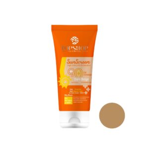 خریدکرم ضد آفتاب رنگی تاپ شاپ مدل Dark Beige SPF 90 مناسب انواع پوست حجم 50 میلی لیتر