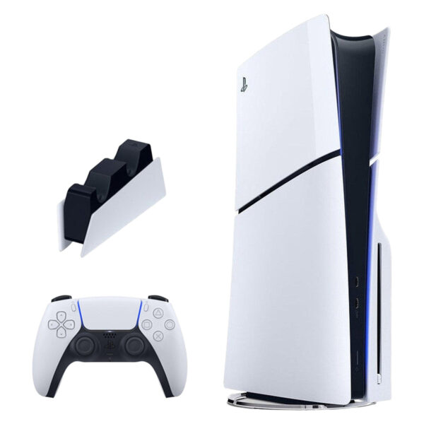 خریدکنسول بازی سونی مدل PlayStation 5 Slim ظرفیت یک ترابایت ریجن 2016A اروپا به همراه پایه شارژر