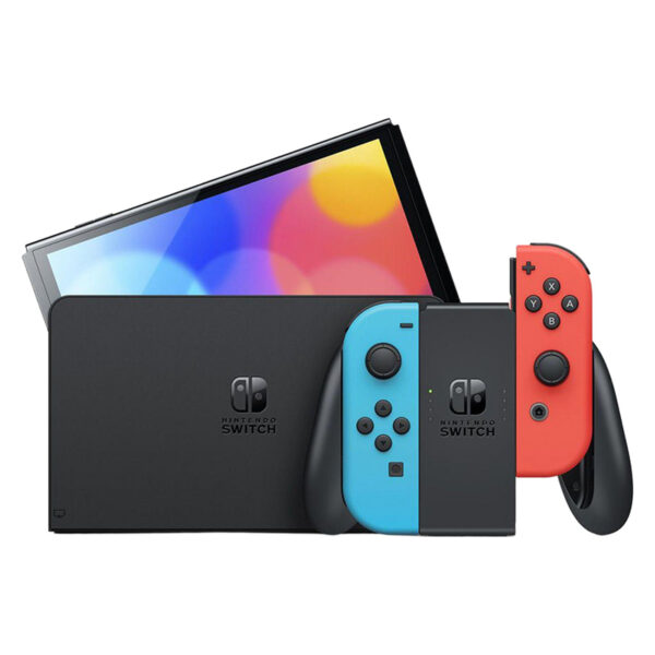 خریدکنسول بازی هیبریدی نینتندو مدل Switch - OLED Neon Blue and Neon Red ظرفیت 64 گیگابایت