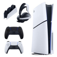 خریدکنسول بازی سونی مدل PlayStation 5 Slim ظرفیت یک ترابایت ریجن 2016A اروپا به همراه دسته اضافی و پایه شارژر و هدست Elite