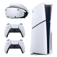 خریدکنسول بازی سونی مدل PlayStation 5 Slim ظرفیت 1 ترابایت ریجن 2016A اروپا به همراه دسته اضافی و هدست VR2