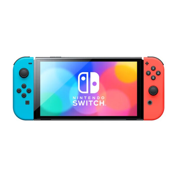 خریدکنسول بازی قابل حمل نینتندو مدل Switch OLED Neon Blue and Neon Red Joy-Con