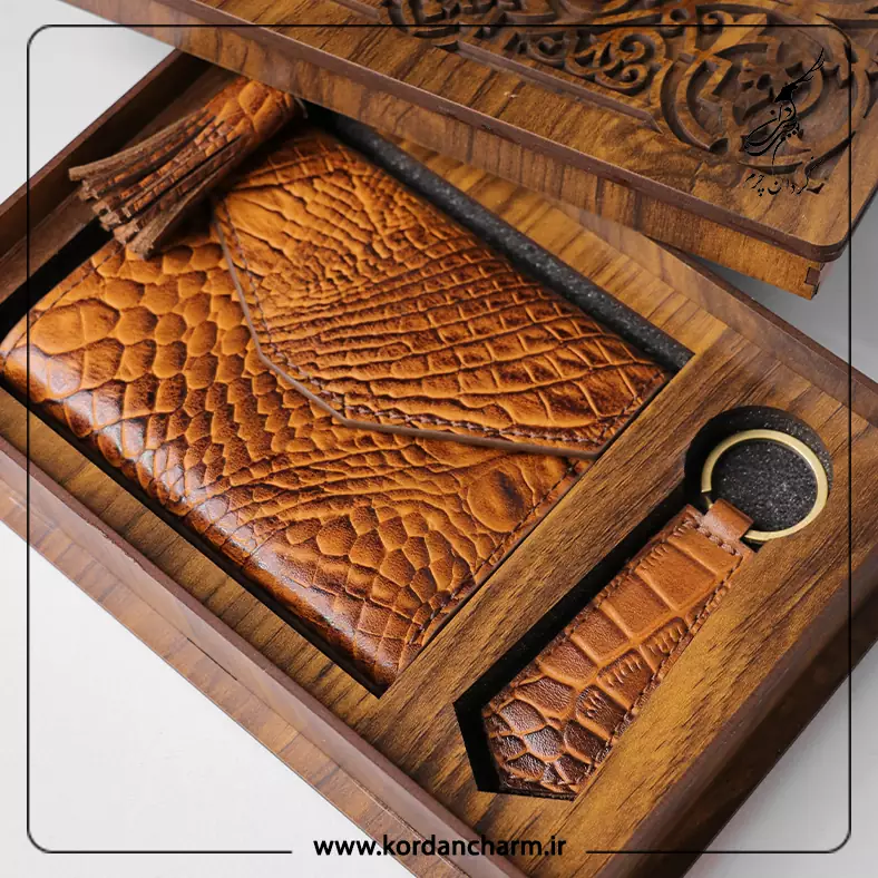 ست هدیه چرم زنانه مدل بهار